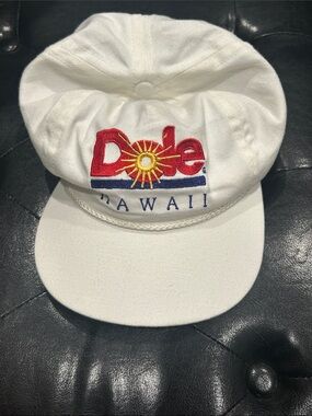 Dole Hawaii White Logo Cap Vintage Made in USA. NWT